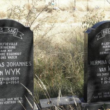 WYK Nicolaas Johannes, van 1909-1968 &amp; Hermina Catharina JANSE VAN VUUREN 1904-1977