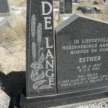 LANGE Esther, de 1897-1982