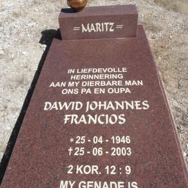 MARITZ Dawid Johannes Francois 1946-2003