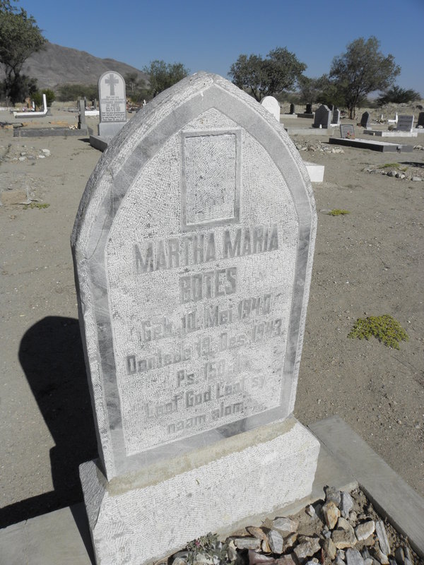BOTES Martha Maria 1940-1943