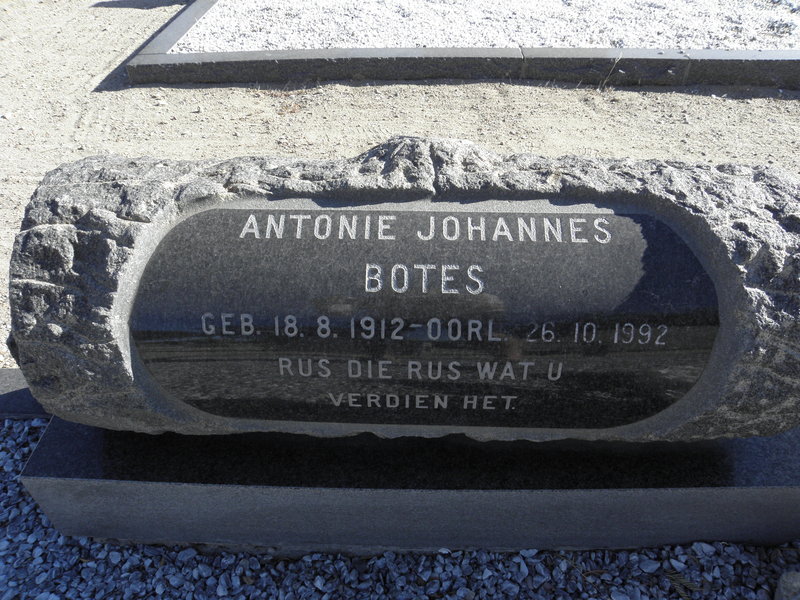 BOTES Antonie Johannes 1912-1992