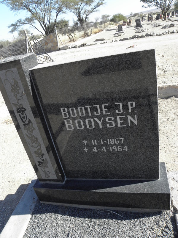 BOOYSEN J.P. 1867-1964