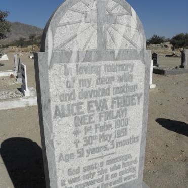 FRIDEY Alice Eva nee FINLAY 1900-1951