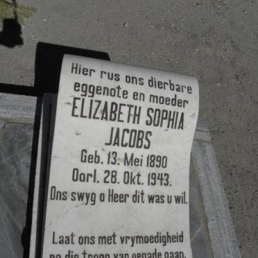JACOBS Elizabeth Sophia 1890-1943