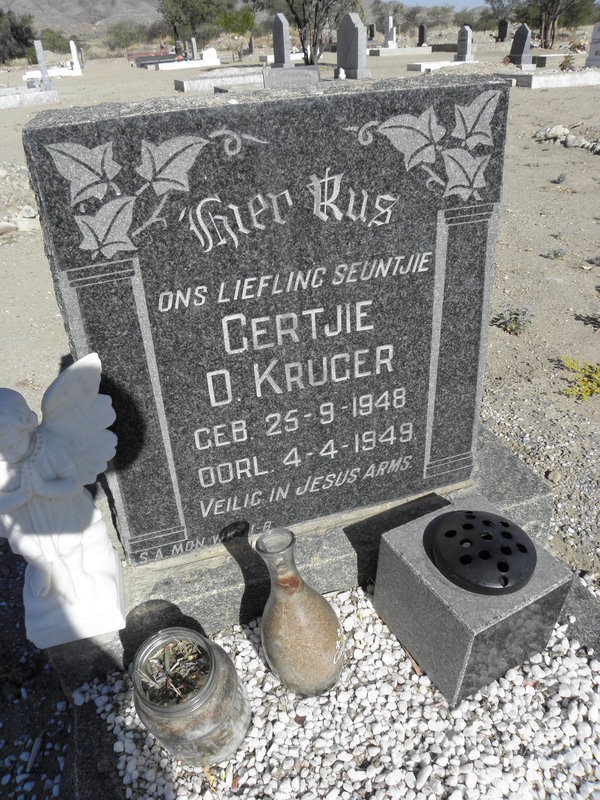 KRUGER Gertjie D. 1948-1949