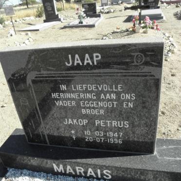 MARAIS Jakop Petrus 1947-1996