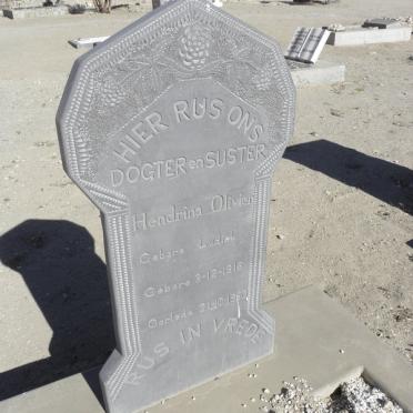 OLIVIER Hendrina nee LUDICK 1916-19?0