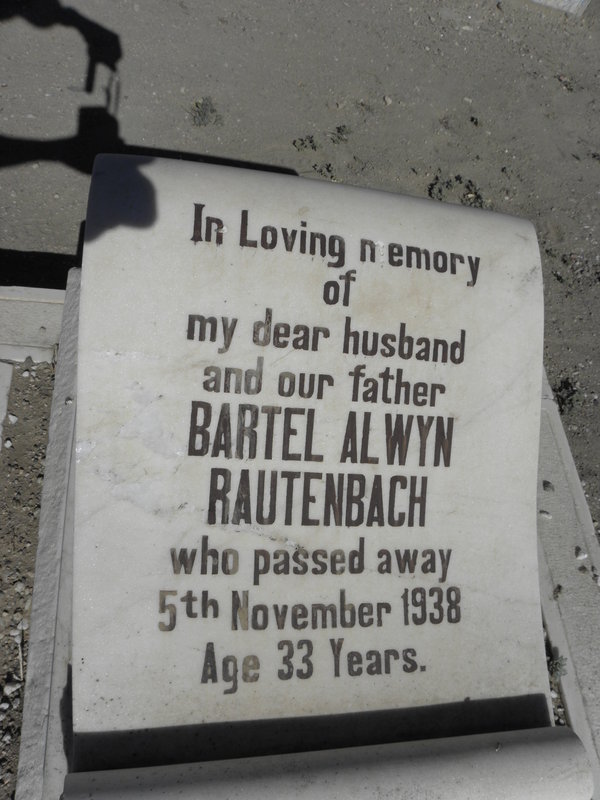 RAUTENBACH Bartel Alwyn -1938