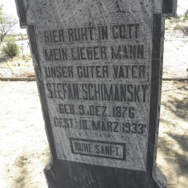 SCHIMANSKY Stefan 1876-1933