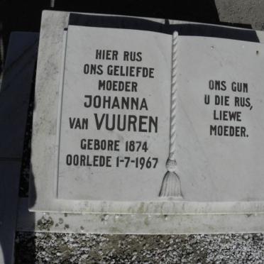 VUUREN Johanna, van 1874-1967