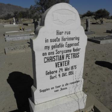VENTER Christian Petrus 1875-1951