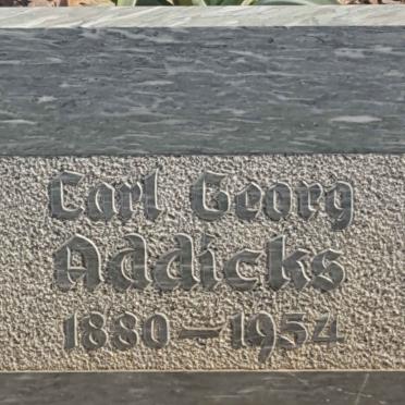ADDICKS Carl Georg 1880-1954