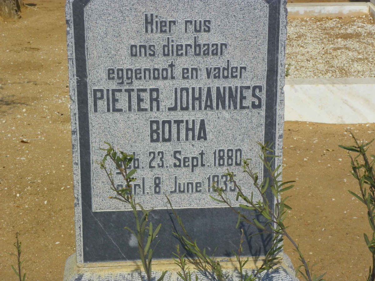 BOTHA Pieter Johannes 1880-1935