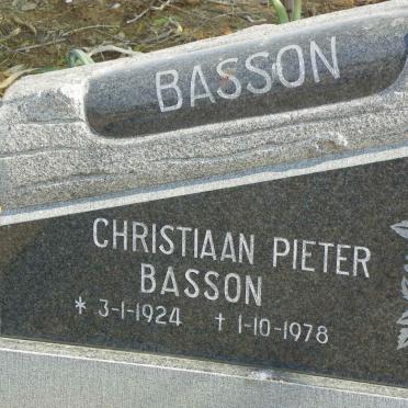 BASSON Christiaan Pieter 1924-1978