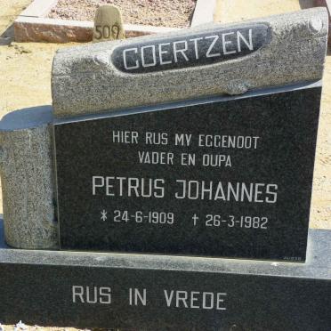 COERTZEN Petrus Johannes 1909-1982