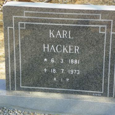HACKER Karl 1881-1973