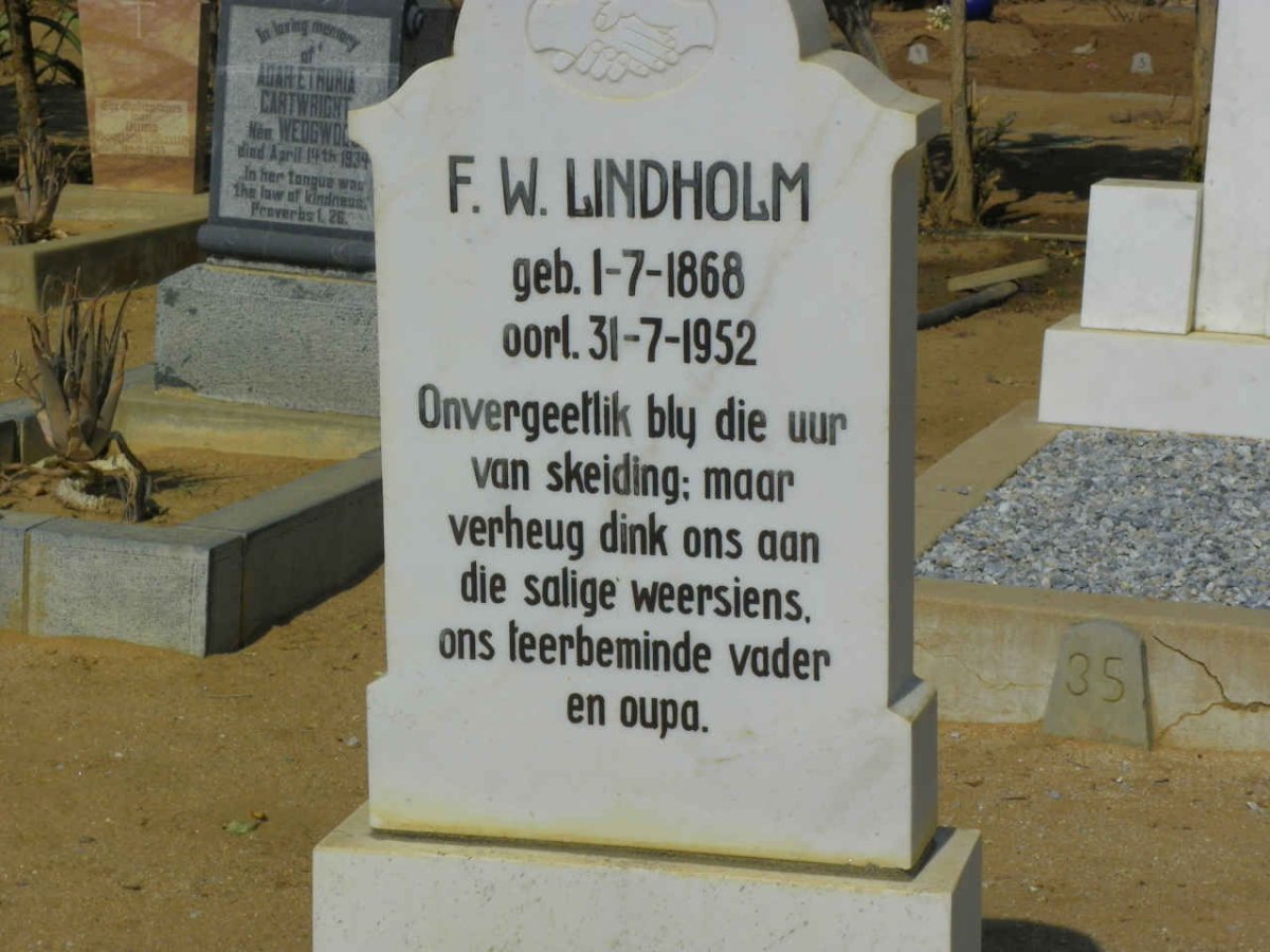 LINDHOLM F.W. 1868-1952