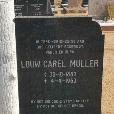 MULLER Louw Carel 1883-1963