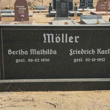 MOLLER Friedrich Karl -1952 &amp; Bertha Mathilda -1950