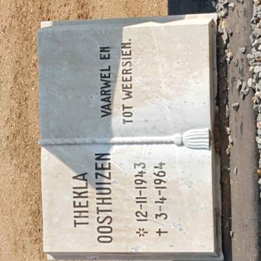 OOSTHUIZEN Cornelis E. 1896-1980 :: OOSTHUIZEN Thekla 1943-1964