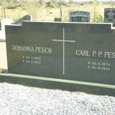 PESCH Carl P.P. 1876-1970 &amp; Johanna 1879-1967