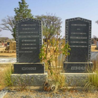 PHEIFFER Lukas 1857-1952 &amp; Christian Claasens 1859-1944