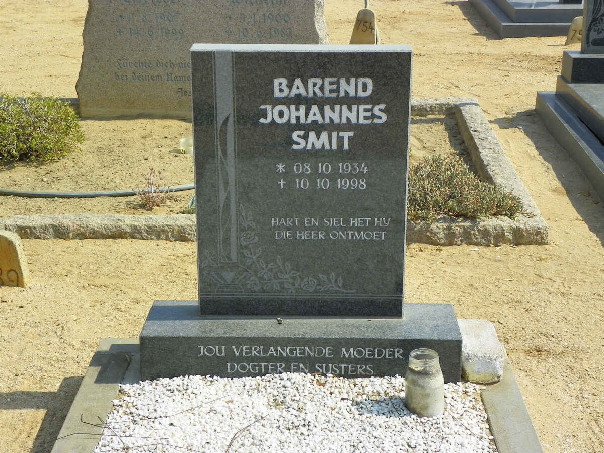 SMIT Barend Johannes 1934-1998