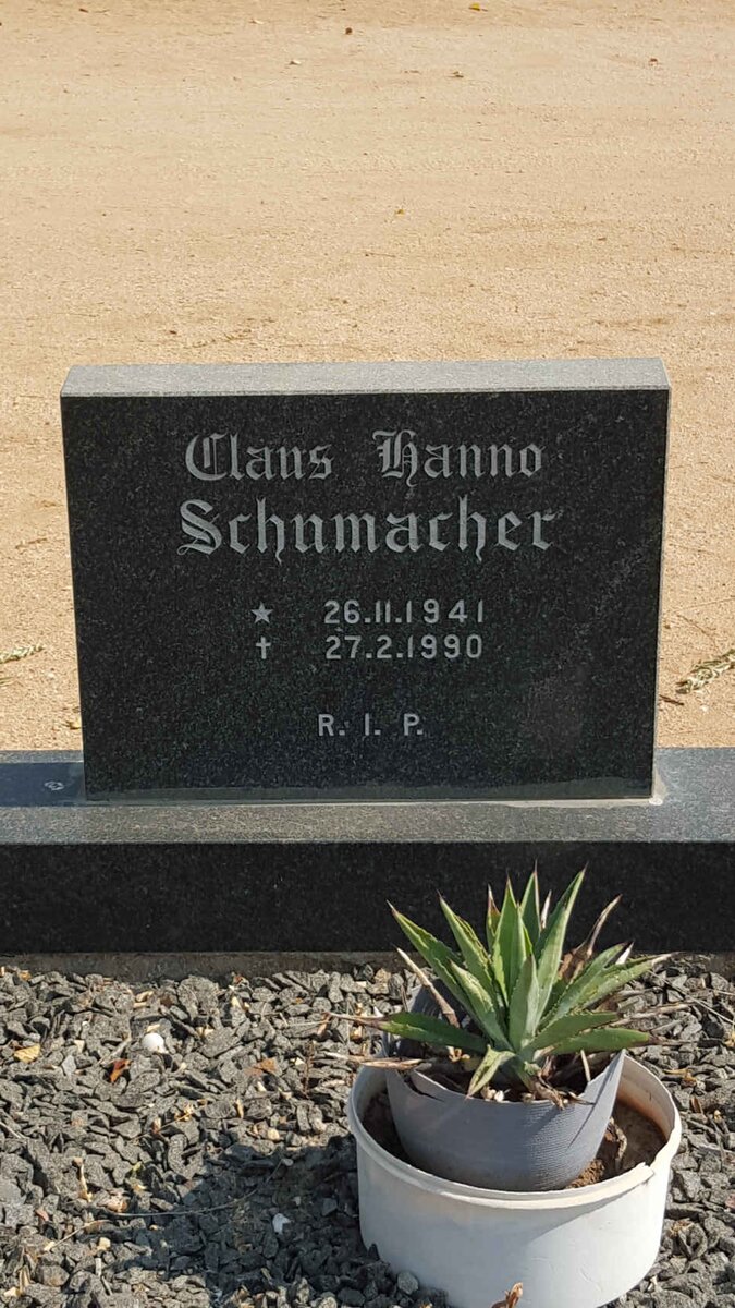 SCHUMACHER Claus Hanno 1941-1990