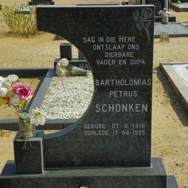 SCHONKEN Bartholomias Petrus 1916-1995