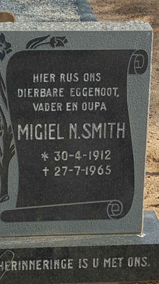 SMITH Migiel N. 1912-1965