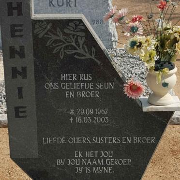 SCHEEPERS Hennie 1967-2003