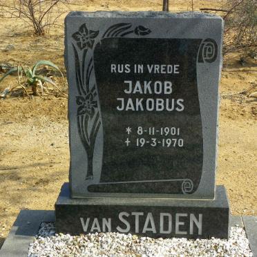 STADEN Jakob Johannes, van 1901-1970