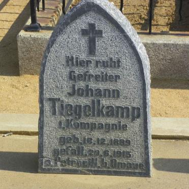 TIEGELKAMP Johann 1889-1915