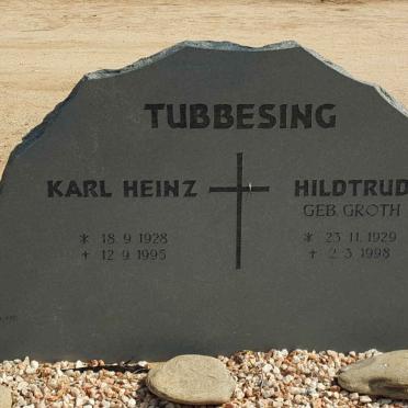 TUBBESING Karl Heinz 1928-1995 &amp; Hildtrud GROTH 1929-1998