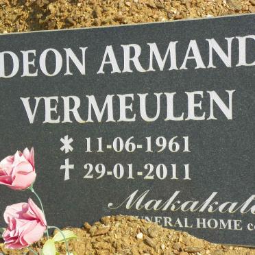 VERMEULEN Deon Armand 1961-2011