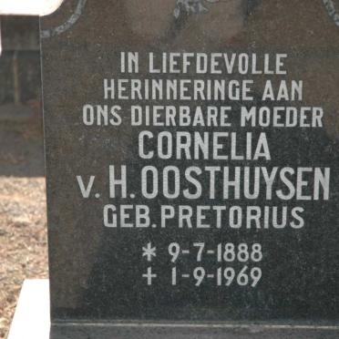 OOSTHUYSEN Cornelia v. H. nee PRETORIUS 1888-1969