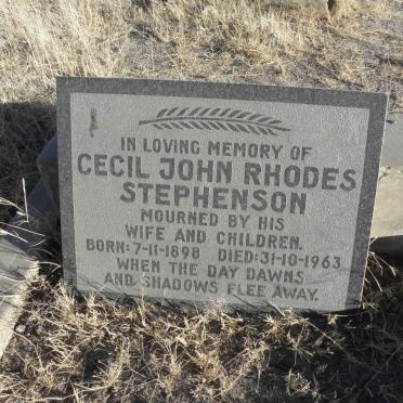 STEPHENSON Cecil John Rhodes 1898-1963