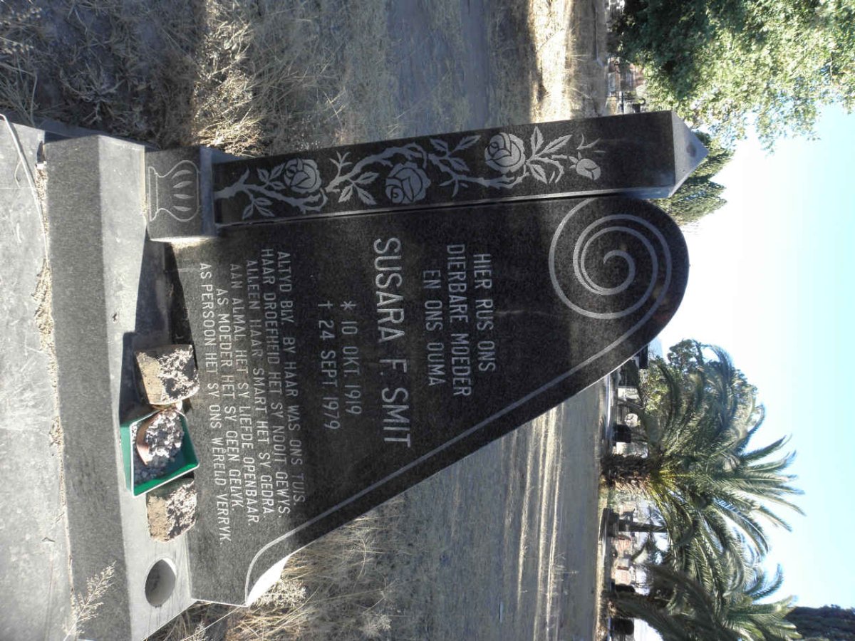 SMIT Susara F. 1919-1979