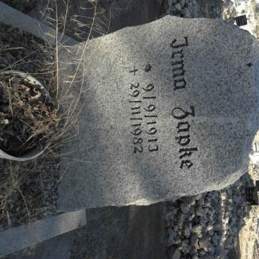 ZAPKE Irma 1913-1982