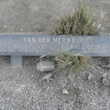 MERWE Rey, van der 1902-1969 &amp; Ella Elizabeth 1917-1970