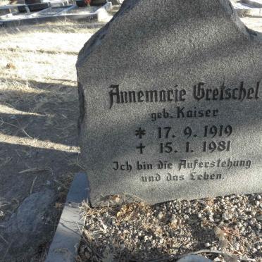 GRETSCHEL Annemarie nee KAISER 1919-1981