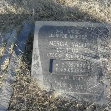 ROUX Mercia Naomi, le nee SOUTHALL 1907-1994