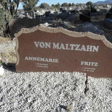MALTZAHN Fritz, von 1923-2005 &amp; Annemarie 1920-1999