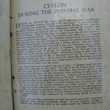 5. Information on the 1939-1945 War in Ceylon