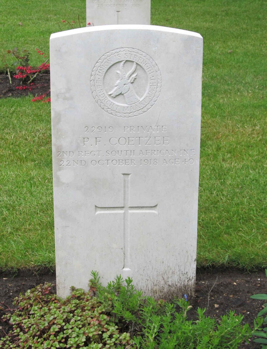 COETZEE P.F. -1918