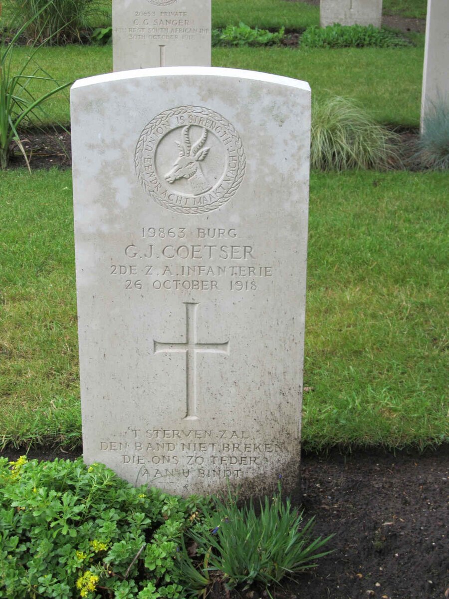 COETSER G.J. -1918