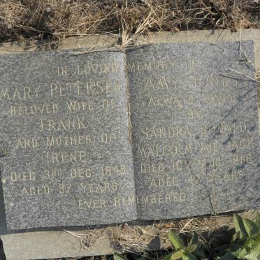 PETERSEN Mary -1949 :: JONES Amy -1968