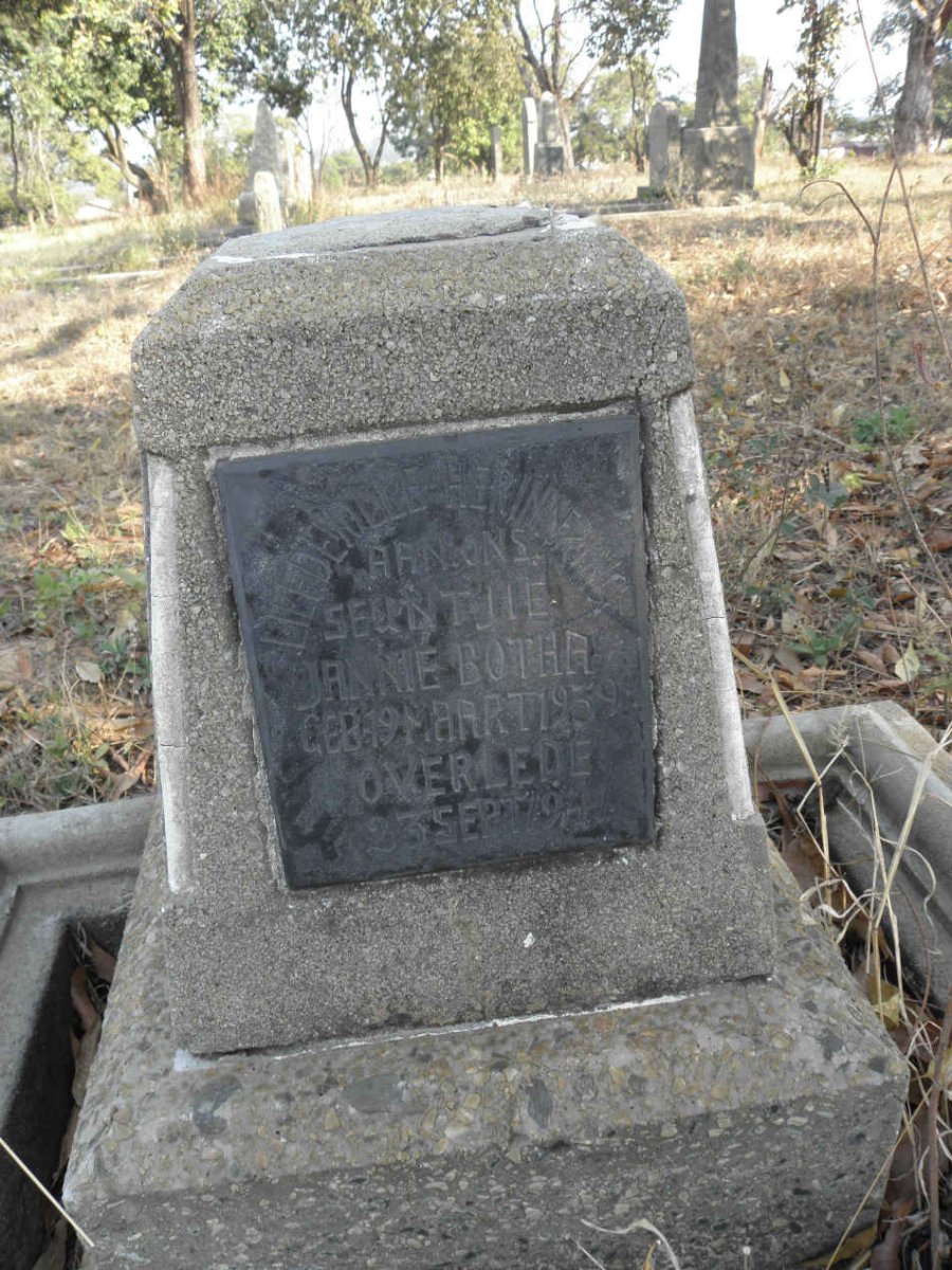 BOTHA Jannie 1959-19??