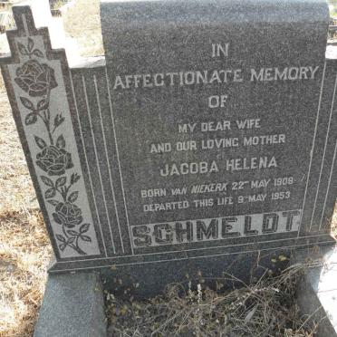 SCHMELDT Jacoba Helena nee VAN NIEKERK 1908-1953