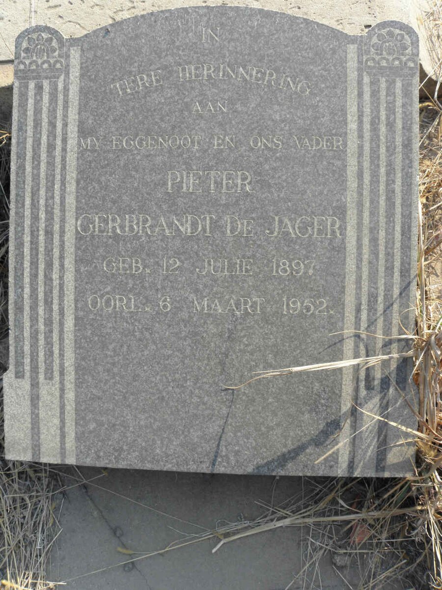 JAGER Pieter Gerbrandt, de 1897-1952